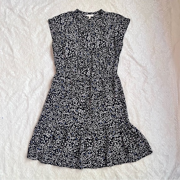 Rebecca Taylor Dresses & Skirts - Rebecca Taylor floral silk drawstring waist mini dress